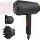 Hair Dryer with Diffuser丨1875W Ionic Blow Dryer for Women Curly Hair丨 Wizchark Lightweight Professional Salon Hairdryer with Diffuser Attachment 丨Cool Air Button 2 Speeds/Heats丨Black Hair Dryers