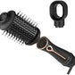 Hair Dryer Brush, Wizchark 2 in 1 Blow Dryer Brush for Straightening/Curling/Drying, One-Step Hot Air Brush & Volumizer W/Negative, 4 Temperature Settings, Dual Voltage Detachable Design for Travel