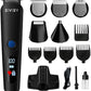 siwiey Beard Trimmer for Men, All in One Mutigroomer, Foil Shaver, Nose Trimmer, Precison Trimmers, 5 in 1 Grooming Kits, LED Display, IPX6 Waterproof, Charging Dock, 7500 RPM, Low Noise