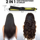 360°Airflow Styler Curling Iron | Wizchark Flat Iron Hair Straightener | Hair Straightener and Curler for All Styles | Professional Curling Iron with Cooling Air Vents | 1 Inch Dual Voltage Hair Tools