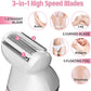 Electric Shaver for Women, Siwiey 2 in 1 Body Hair Removal with Electric Razor Bikini Women Trimmer, Legs Foot Hair Removal Wet&Dry Use with 2 Detachable Head