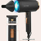 Hair Dryer with Diffuser丨1875W Ionic Blow Dryer for Women Curly Hair丨 Wizchark Lightweight Professional Salon Hairdryer with Diffuser Attachment 丨Cool Air Button 2 Speeds/Heats丨Black Hair Dryers