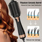 4 in 1 Hair Dryer Brush Set, Wizchark Ionic Hot Air Brush, Volumizer Anti-frizz Blow Dryer Brush, Straightening Curling Brush for Long&Short Hair W/4 Interchangeable Brush Heads Black Blowout Brush