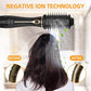 Hair Dryer Brush, Wizchark 2 in 1 Blow Dryer Brush for Straightening/Curling/Drying, One-Step Hot Air Brush & Volumizer W/Negative, 4 Temperature Settings, Dual Voltage Detachable Design for Travel