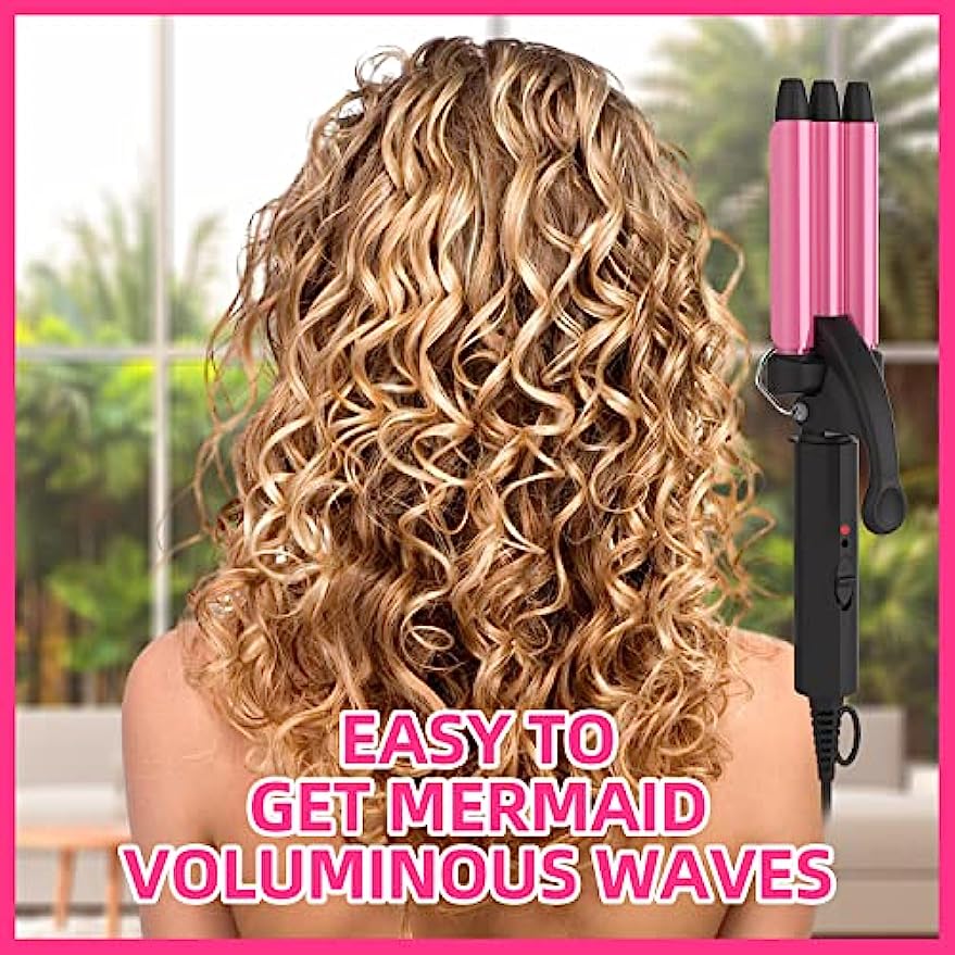 Beach Waves Triple Waver Curling Iron 3-Barrel Waver – Cortex Beauty