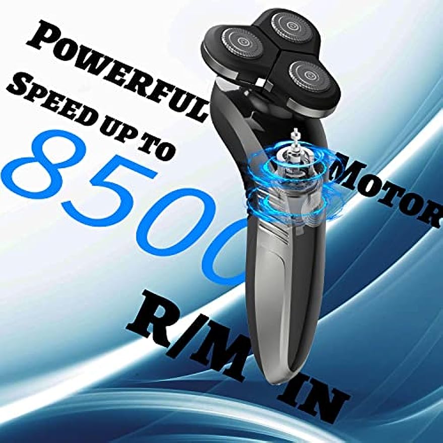 Electric Razor for Men, SIWIEY 4D Rechargeable Electric Shavers for Men, Wet & Dry Use, LCD Display, Child Lock, USB Ceramic Cordless Rechargeable Cordless Men's Rotary Shavers