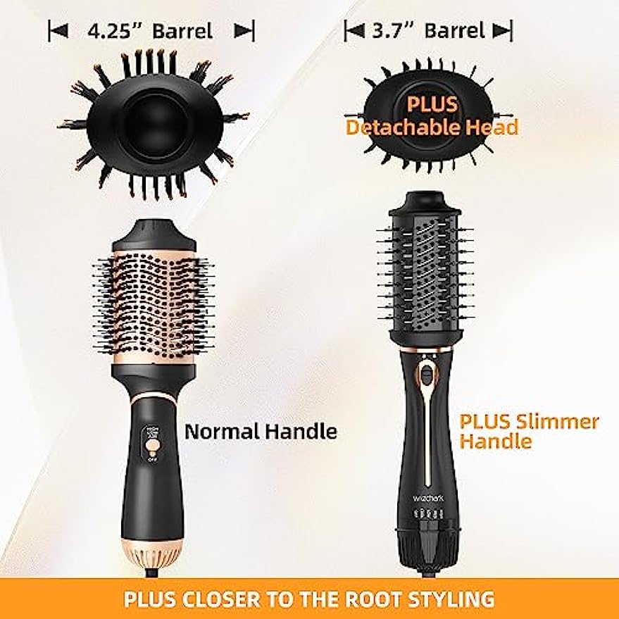 Dual voltage clearance hair dryer brush